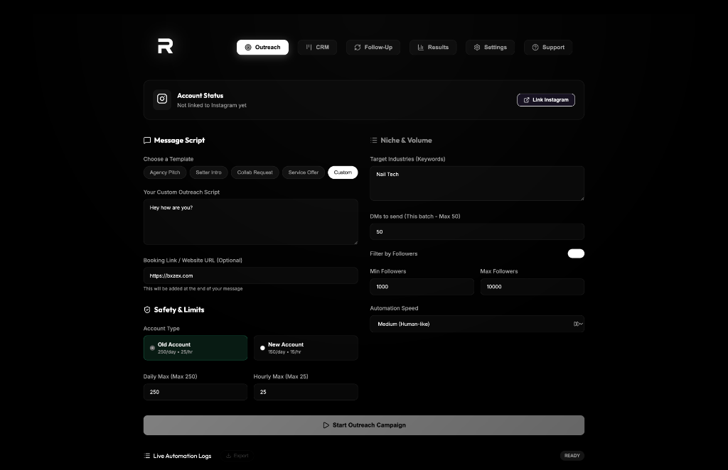 ReachOut Dashboard